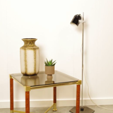 Brass coffee table with glass top