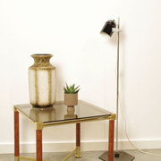 Brass coffee table with glass top