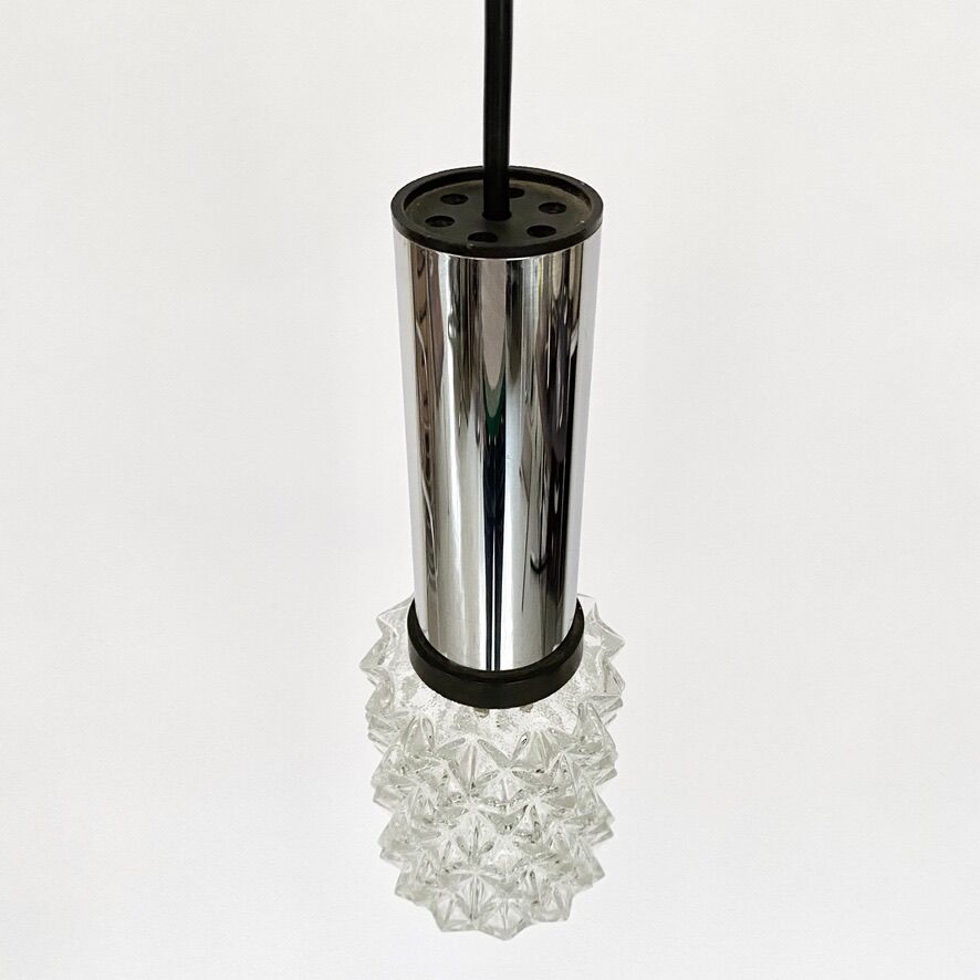 Vintage 70s tube pendant light