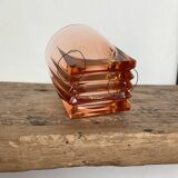 6 vintage “art deco” Rosaline glasses