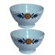 Pair of porcelain bowls with floral pattern – Vintage