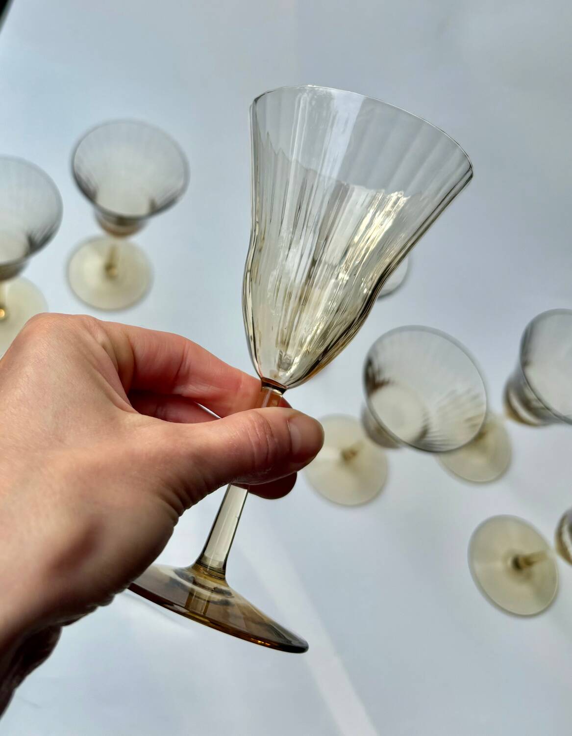 Verres style Gallée