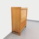 Vintage Guillerme and Chambron secretary desk in solid oak from the 50s and 60s