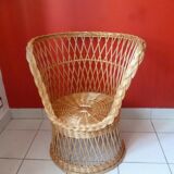 Wicker armchair from the 70s