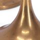 3 Swedish brass candle holders Gnosjo 1960