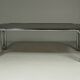 Large Coffee Table from Tubular Steel and Smoked Glass, 1980s.