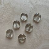Pukeberg clear glass knife/card holder