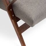 Armchair and footrest