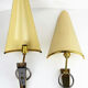 "Ring" sconces Lunel perforated metal, 1950