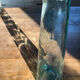 Transparent glass vase
