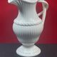 Earthenware from Gien, Hanap or ewer with twisted handle H 23.5 cm