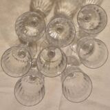 Set of 8 Baccarat glasses