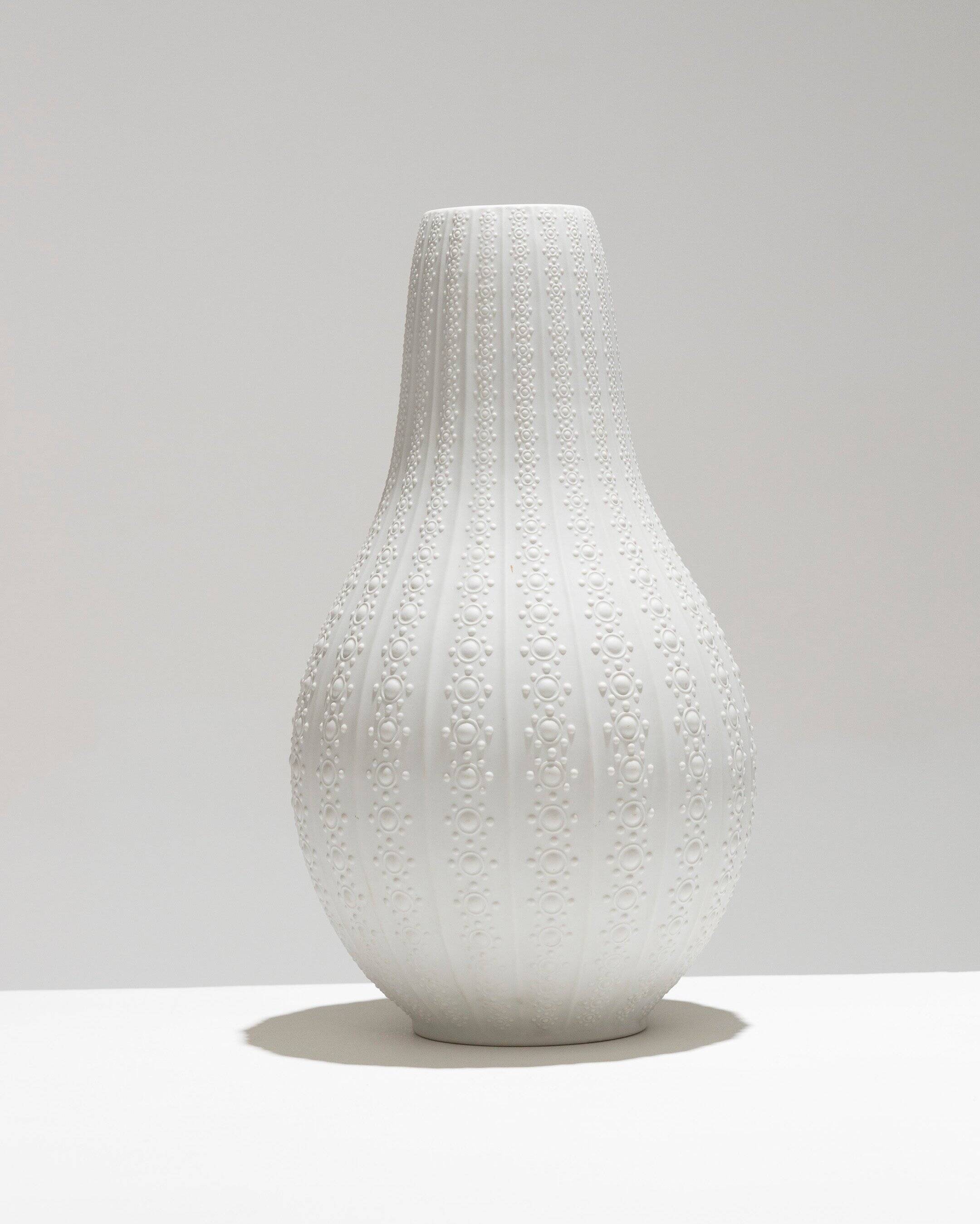 Tall porcelain gourd vase, Heinrich Germany, 1960s