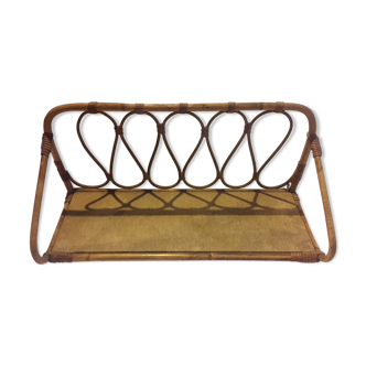 Shelf rattan of the 50s/60s