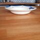 Vintage round half-porcelain dish