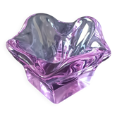 Cendrier en verre de Murano violet 1970