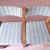 6 Danish Farstrup Scandinavian vintage chairs 1960 solid beech