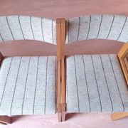 6 Danish Farstrup vintage chairs from the 1960s in solid beech.