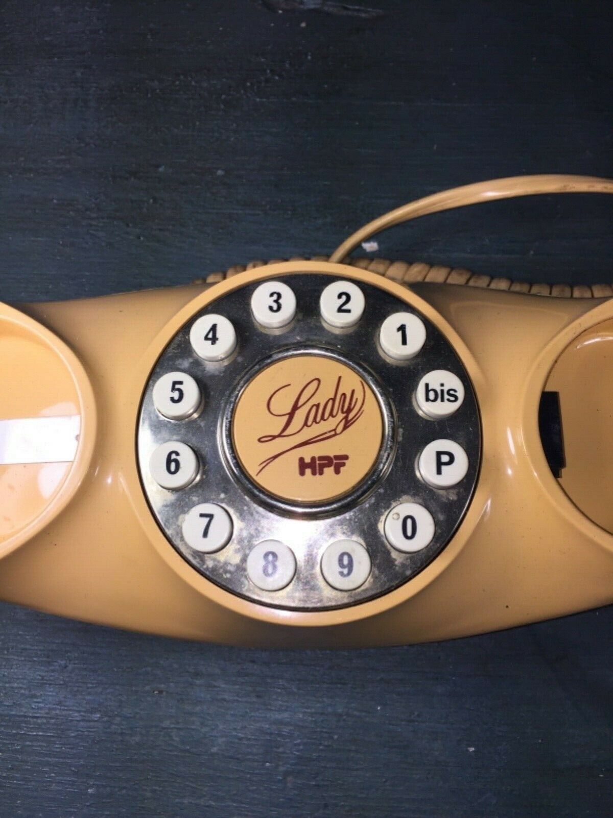 Vintage phone lady deco design XX eme