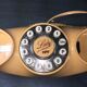 Vintage phone lady deco design XX eme