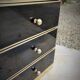 Commode Roche Bobois vintage noir laqué