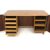 Scandinavian walnut desk, Swedish Modern, Sweden, 1940.