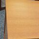Vintage chest of drawers in blond and golden oak, compass legs and 4 drawers, 1950s