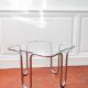 Chrome and glass coffee table by Ezio Didone, Italy, 1970s