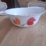 A Luminarc floral salad bowl