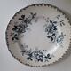Lot de 4 assiettes plates modèle Acacia faïence de Saint-Amand