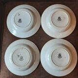 Set of 4 Lamandinoise St Amand soup plates