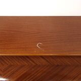 Scandinavian mahogany secretary desk, Bröderna Gustafssons, Sweden, 1950