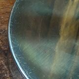 Brass lamp with pleated shade