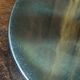 Brass lamp with pleated shade