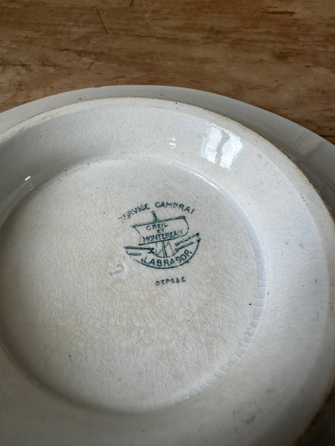 Footed dish, Creil and Montereau 1