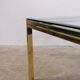 Table basse italienne chromée et verre, années 1970