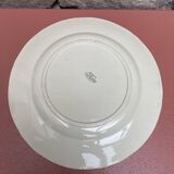 round dish Diam 31.5 Ivory Digoin Sarreguemines with gadroons