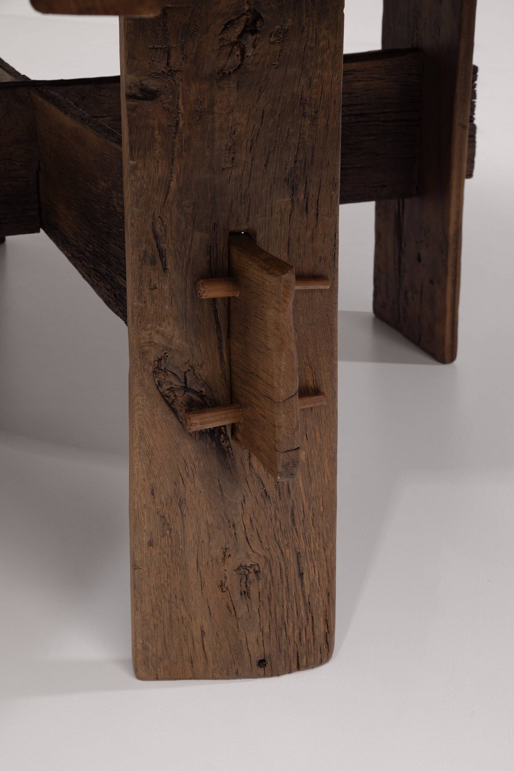 Impressive XL Oak Farmhouse Dining Table, France 19th century