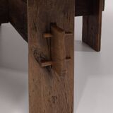 Impressive XL Oak Farmhouse Dining Table, France 19th century