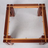 Brutalist Teak wood coffee table, 1970s