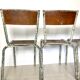 Set of 4 vintage school chairs