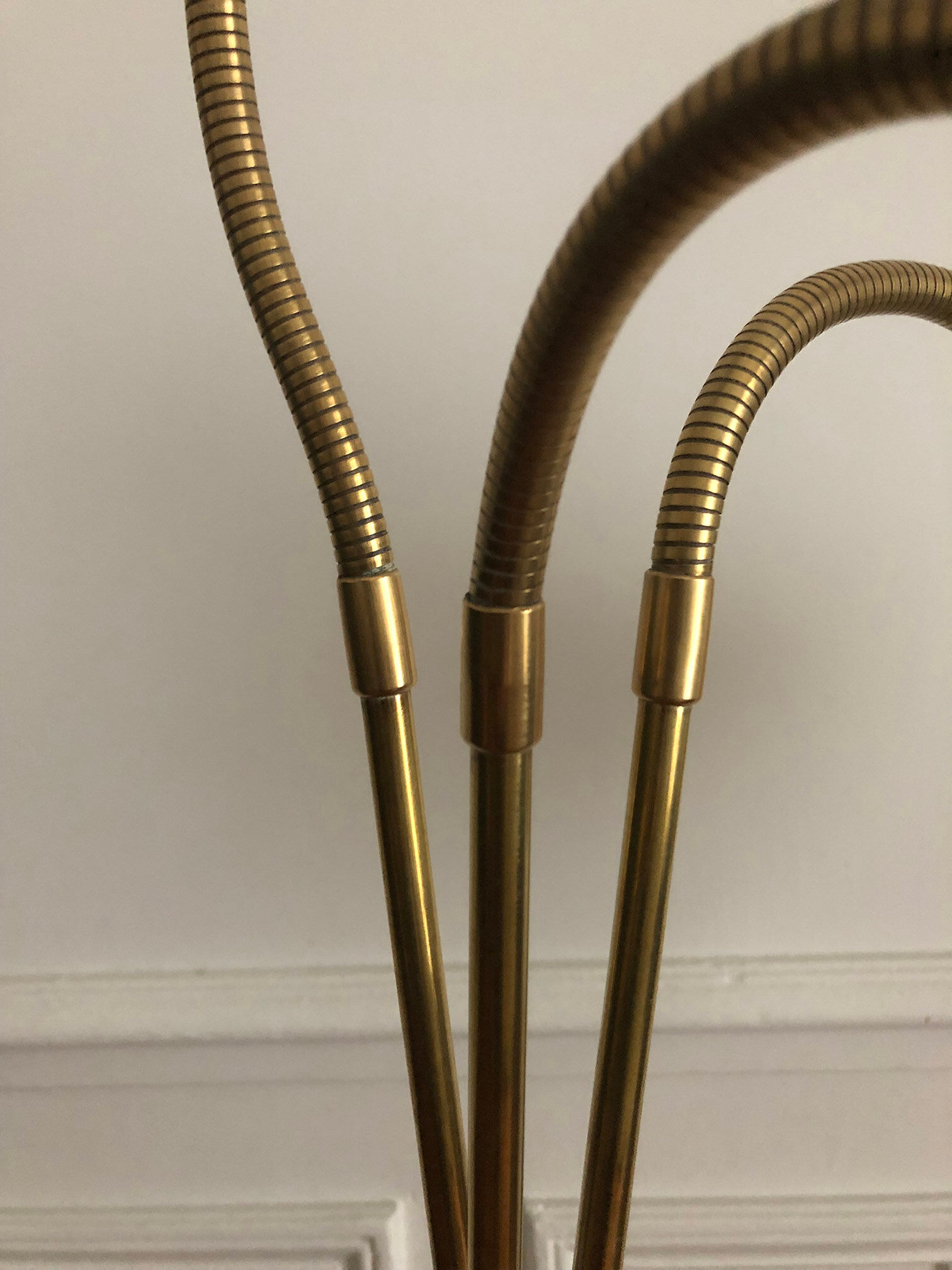 Floor lamp 3 articulated lights 1960