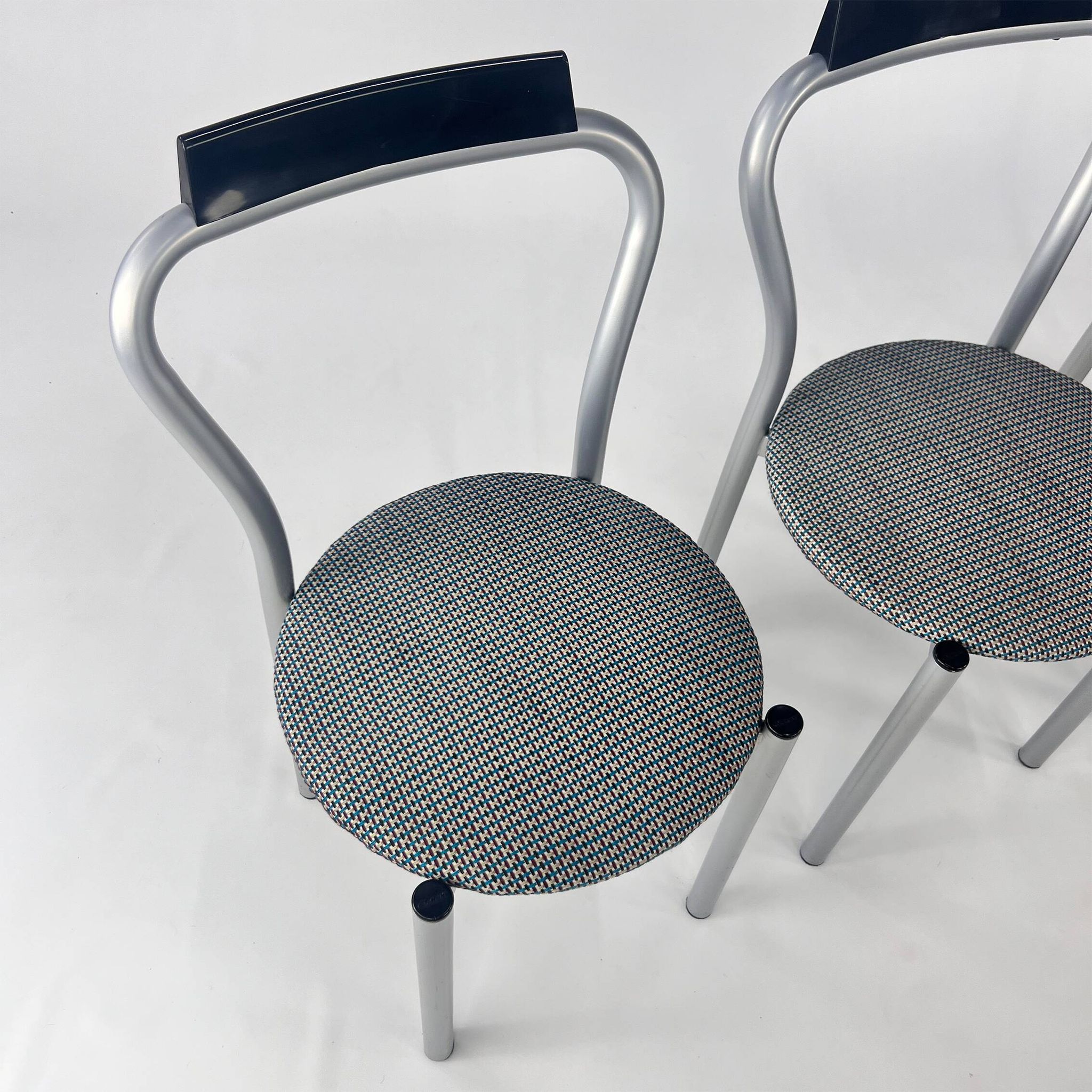 Ensemble de 4 chaises de salle à manger par Calligaris Italie, 1980