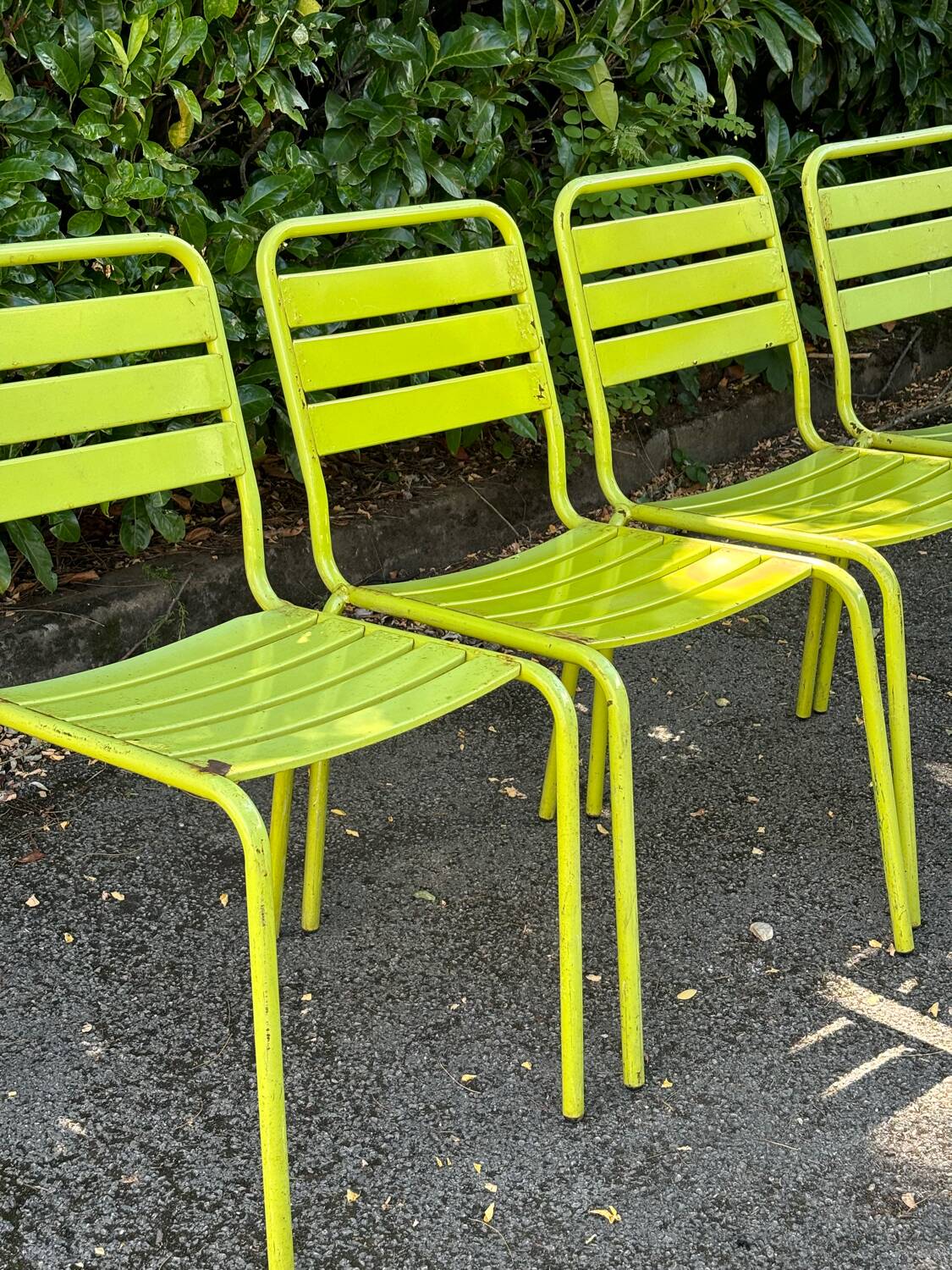 Metal chairs