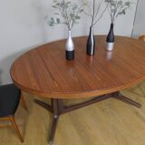 Baumann walnut oval table