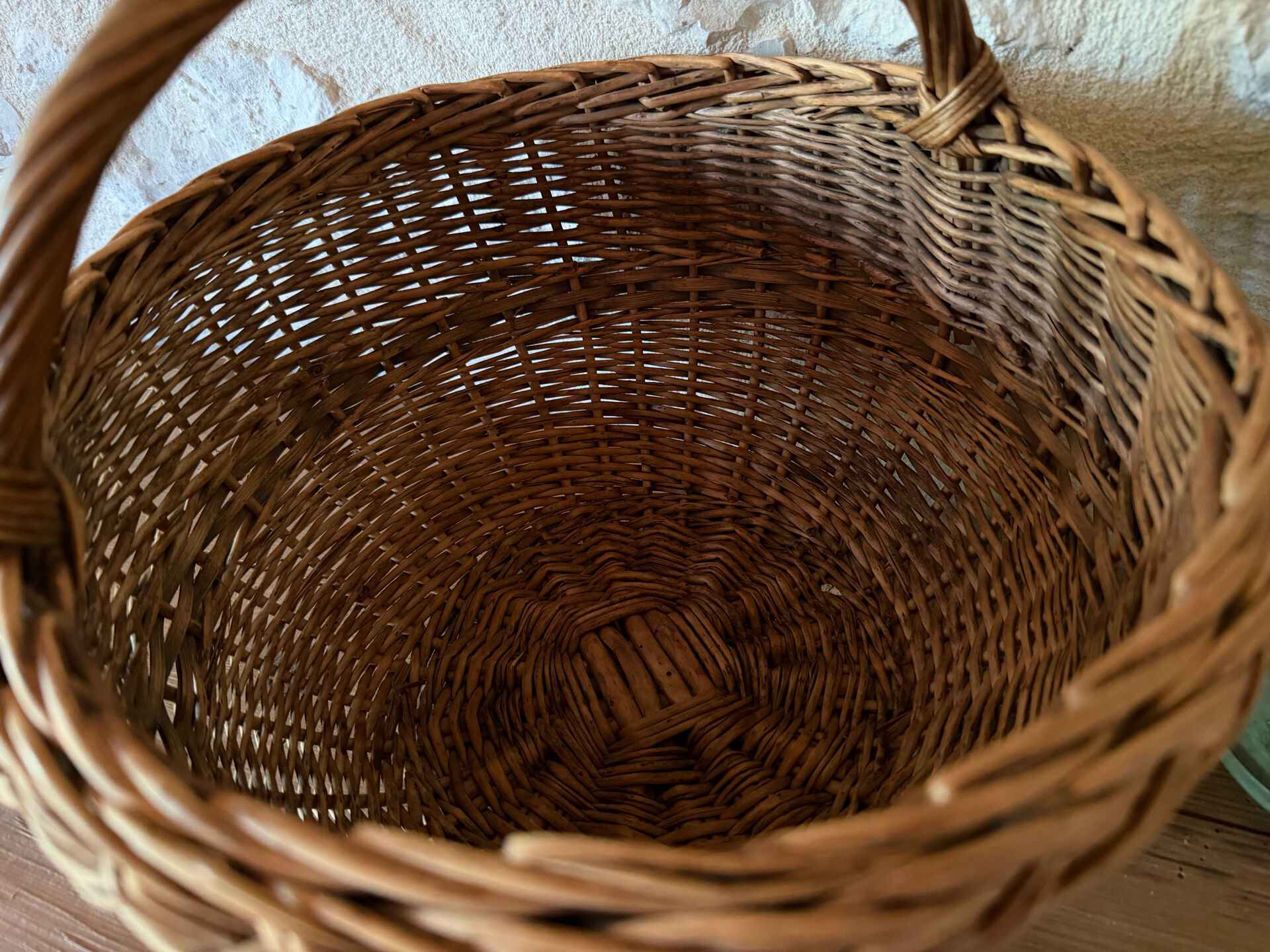 Vintage wicker basket