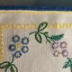 Two hand-embroidered placemats 30x20cm