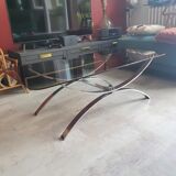Vintage glass coffee table