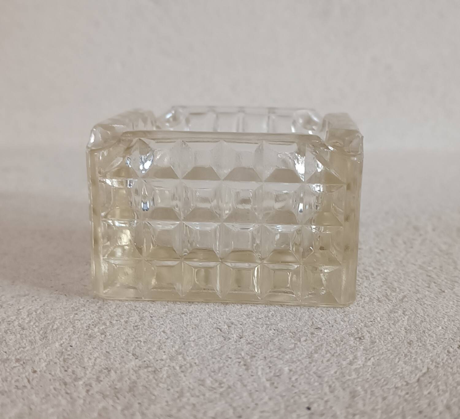 Molded glass ashtray
