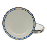 6 flat plates "Faïencerie d’Onnaing"